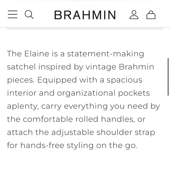 NWT Brahmin Elaine Caviar Felix Handbag🔥🔥 - Picture 9 of 12